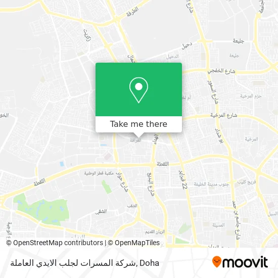 شركة المسرات لجلب الايدي العاملة map