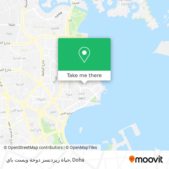 حياة ريزدنسز دوحة ويست باي map