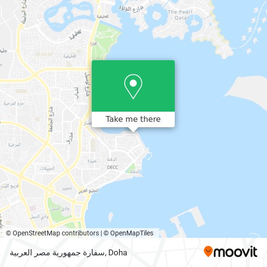 سفارة جمهورية مصر العربية map
