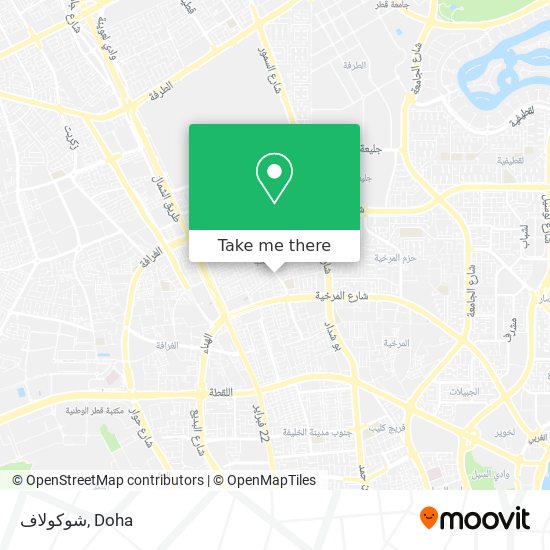 شوكولاف map