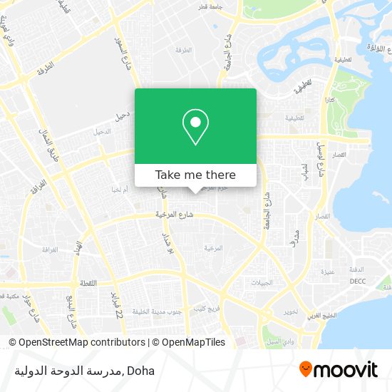 مدرسة الدوحة الدولية map