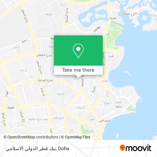 بنك قطر الدولي الاسلامي map
