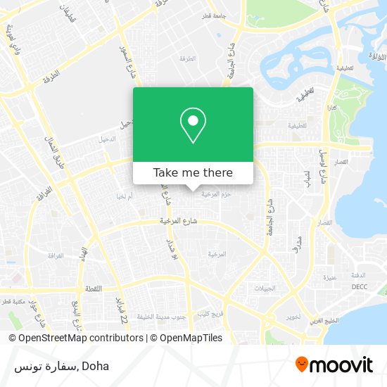 سفارة تونس map