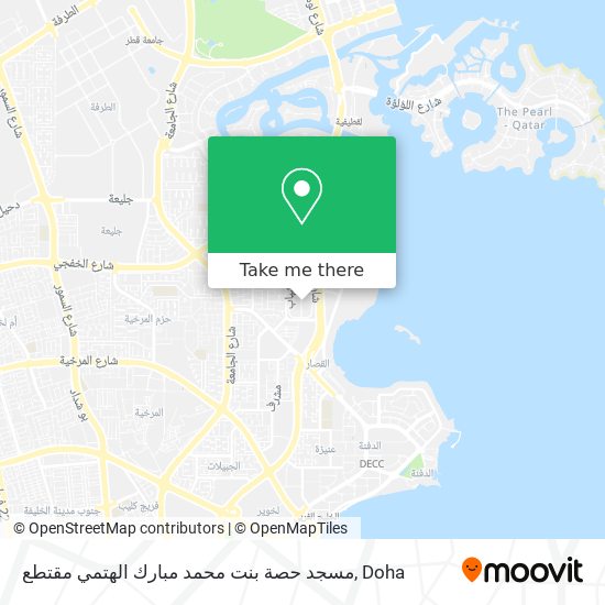 مسجد حصة بنت محمد مبارك الهتمي مقتطع map