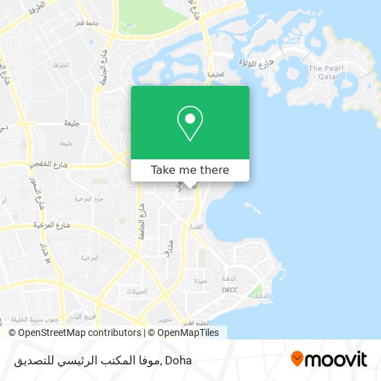 موفا المكتب الرئيسي للتصديق map