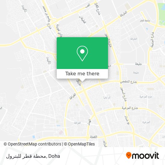 محطة قطر للبترول map