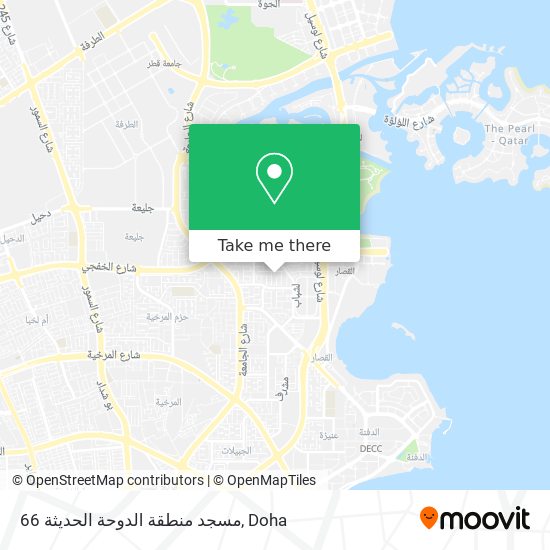 مسجد منطقة الدوحة الحديثة 66 map