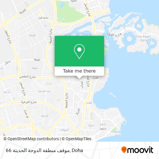 موقف منطقة الدوحة الحديثة 66 map