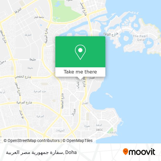 سفارة جمهورية مصر العربية map