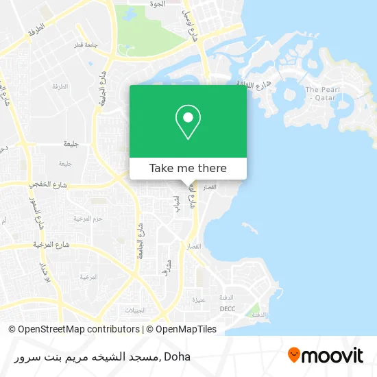 مسجد الشيخه مريم بنت سرور map