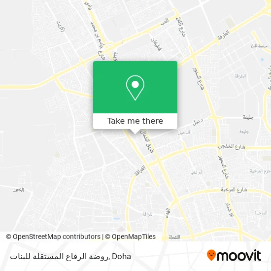 روضة الرفاع المستقلة للبنات map