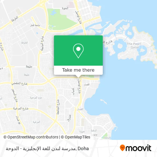 مدرسة لندن للغة الإنجليزية - الدوحة map