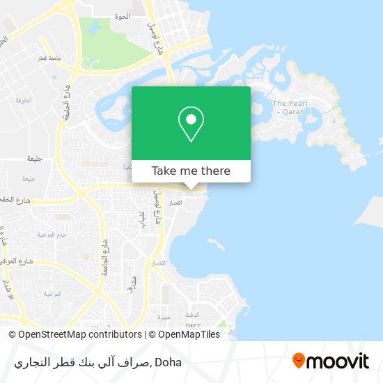 صراف آلي بنك قطر التجاري map
