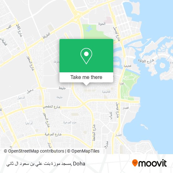 مسجد موزة بنت علي بن سعود ال ثاني map
