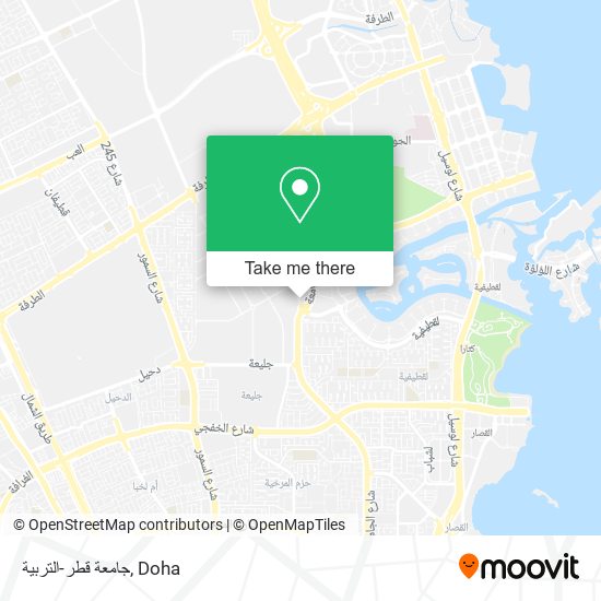 جامعة قطر-التربية map
