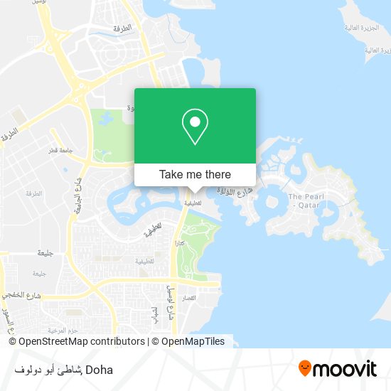 شاطئ أبو دولوف map