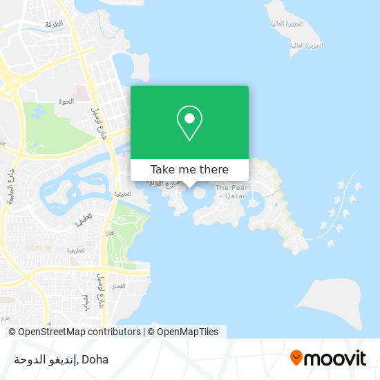 إنديغو الدوحة map
