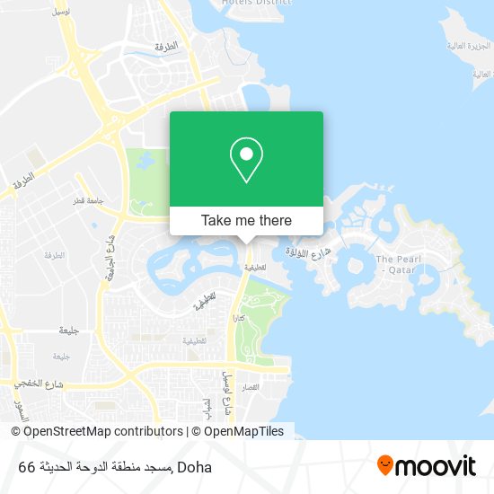مسجد منطقة الدوحة الحديثة 66 map
