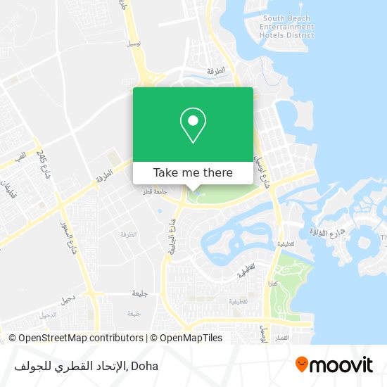 الإتحاد القطري للجولف map