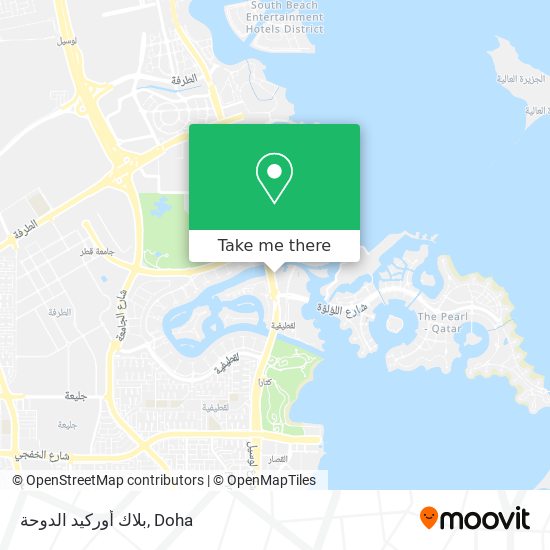 بلاك أوركيد الدوحة map
