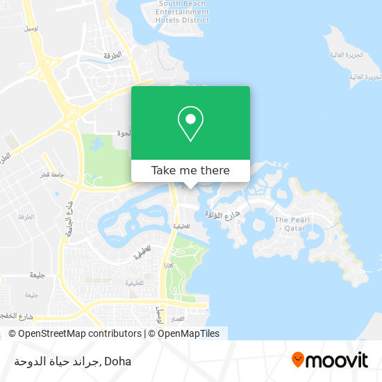 جراند حياة الدوحة map