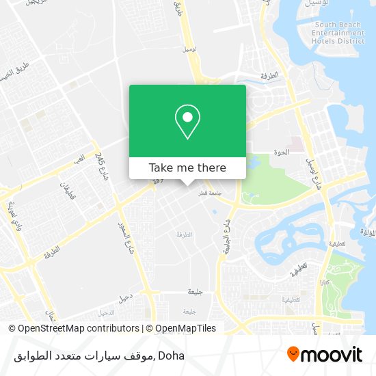 موقف سيارات متعدد الطوابق map