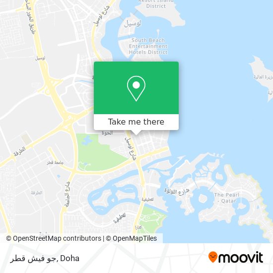 جو فيش قطر map