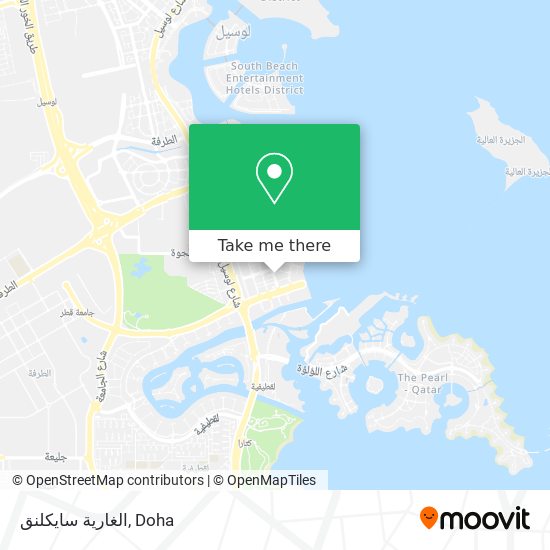 الغارية سايكلنق map