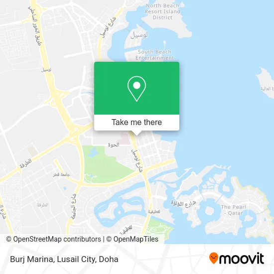 Burj Marina, Lusail City map