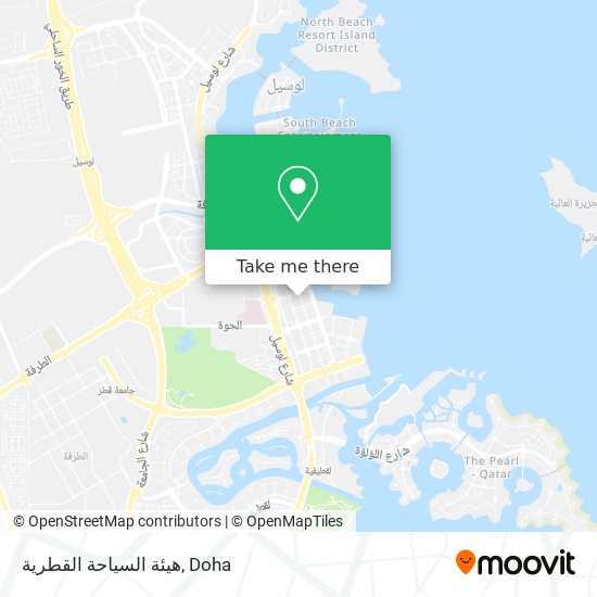 هيئة السياحة القطرية map