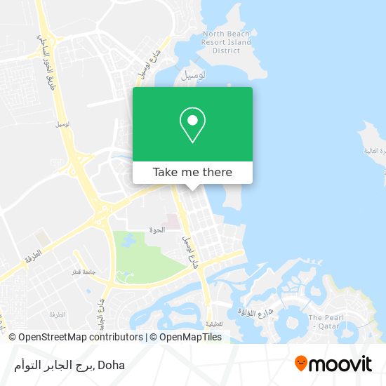 برج الجابر التوأم map
