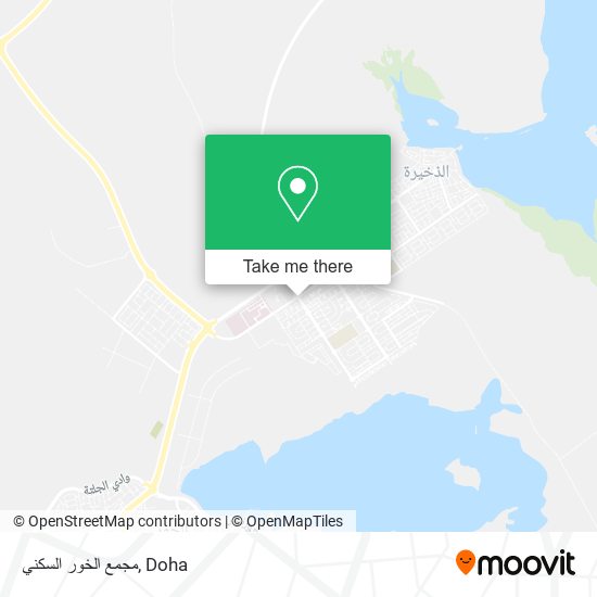مجمع الخور السكني map