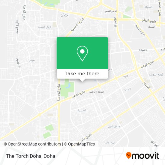 The Torch Doha map