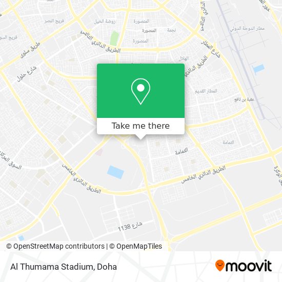 Al Thumama Stadium map