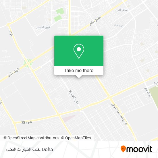 خدمة السيارات الفضل map