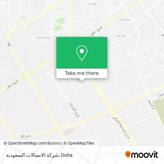 شركة الاتصالات السعودية map