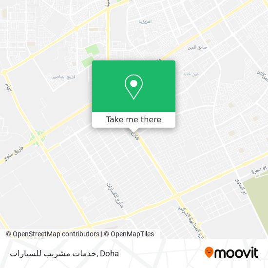 خدمات مشريب للسيارات map