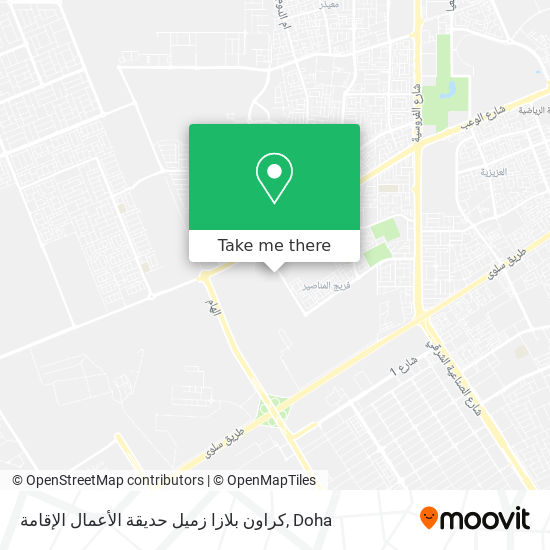 كراون بلازا زميل حديقة الأعمال الإقامة map