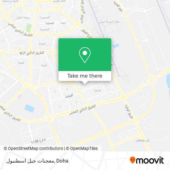 معجنات جبل اسطنبول map