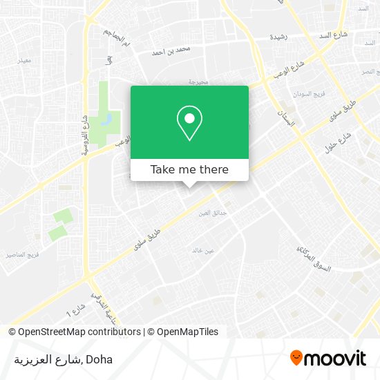 شارع العزيزية map