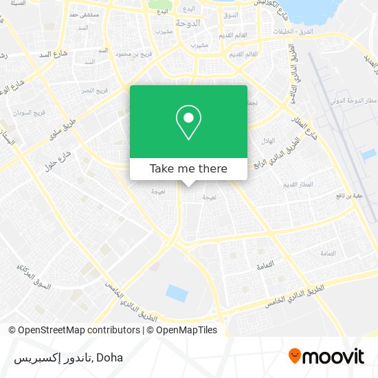 تاندور إكسبريس map