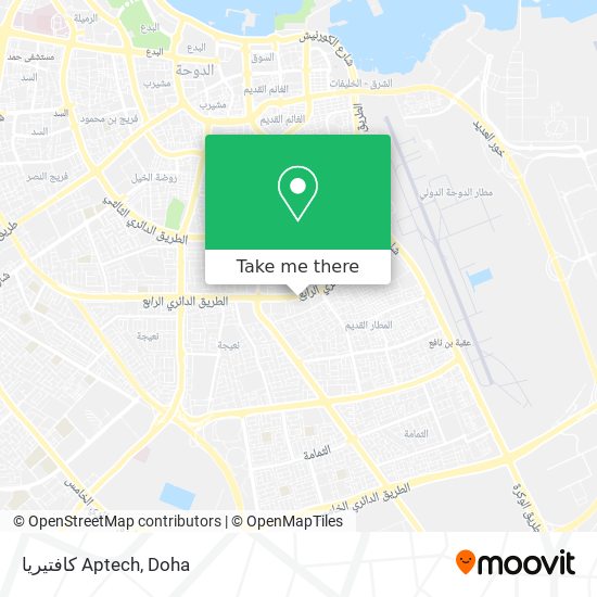 كافتيريا Aptech map
