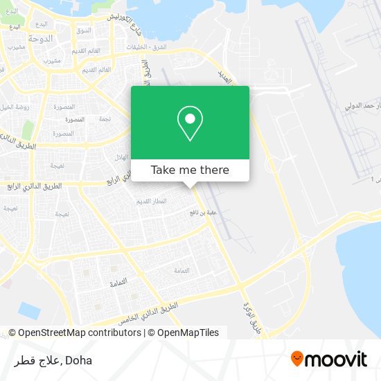 علاج قطر map