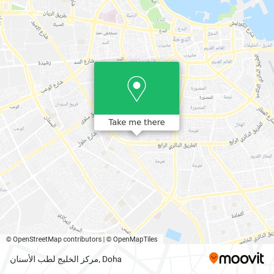 مركز الخليج لطب الأسنان map