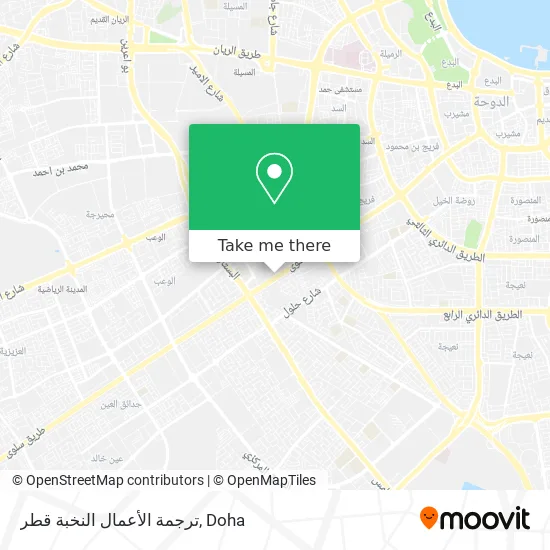 ترجمة الأعمال النخبة قطر map