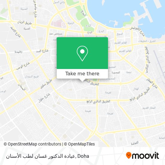 عيادة الدكتور غسان لطب الأسنان map