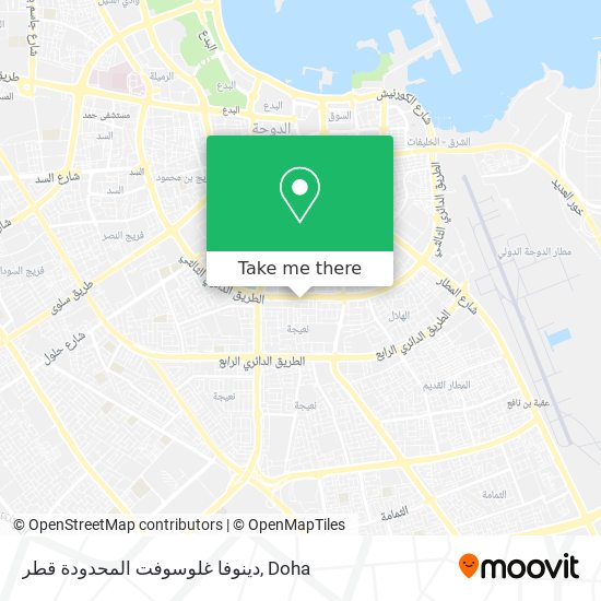 دينوفا غلوسوفت المحدودة قطر map