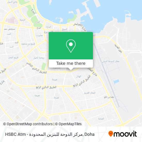 HSBC Atm - مركز الدوحة للبنزين المحدودة map