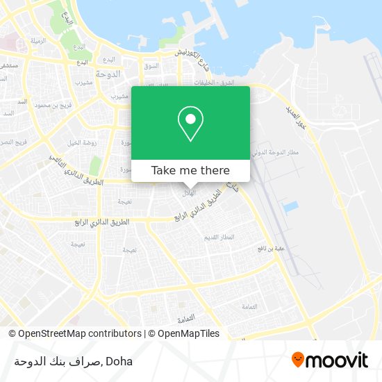 صراف بنك الدوحة map
