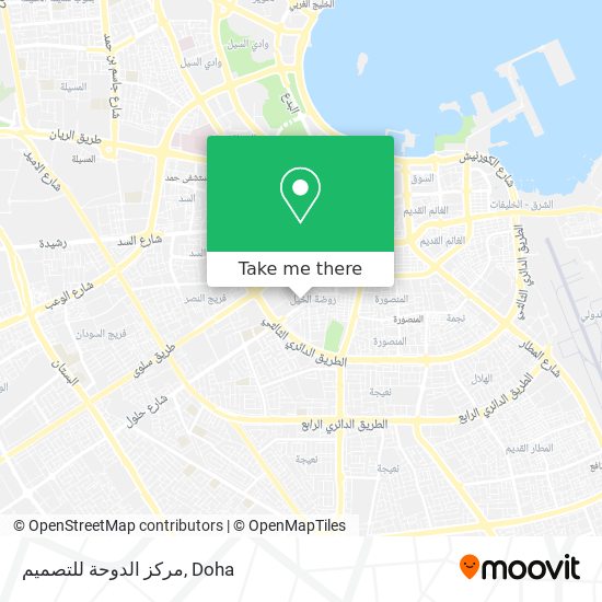 مركز الدوحة للتصميم map